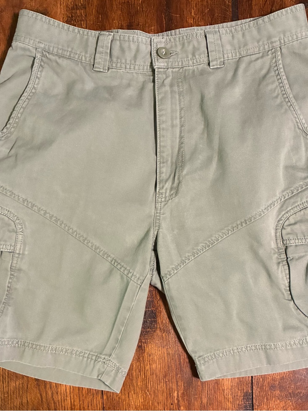 Roundtree & Yorke Olive Green Men's Cargo Shorts